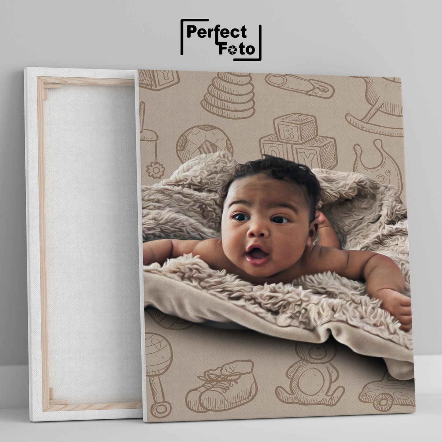 16x20 Customized Framed Canvas Design 6