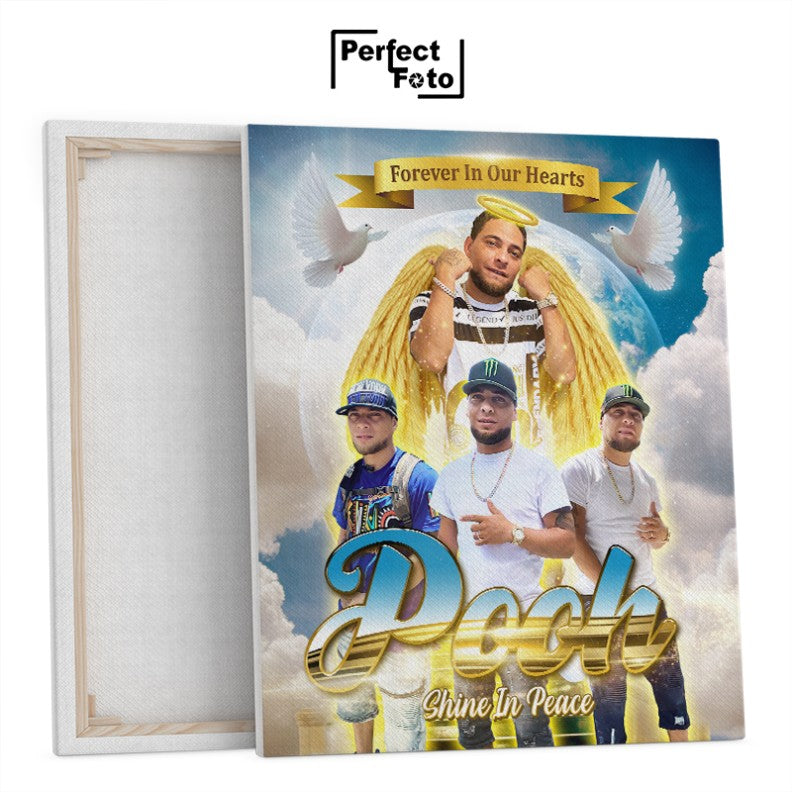 16x20 Customized Memorial Framed Canvas Design 1