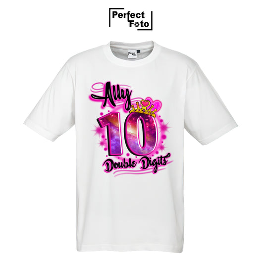 Airbrush Birthday Shirt Template 10