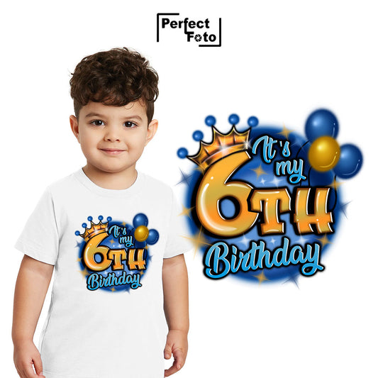 Airbrush Birthday Shirt Template 3