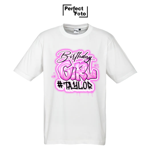 Airbrush Birthday Shirt Template 8