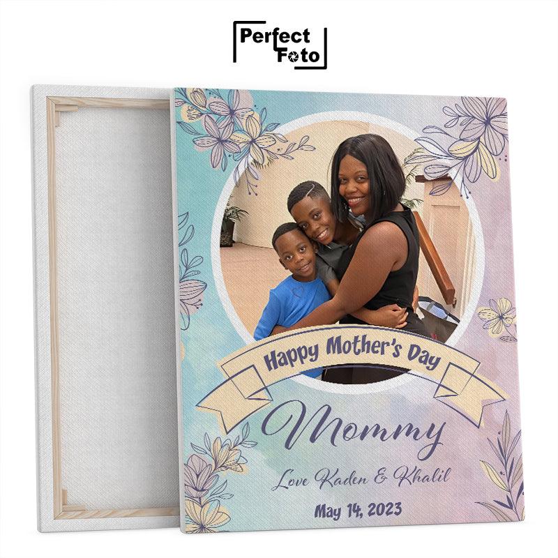 16x20 Customized Memorial Framed Canvas Design 4