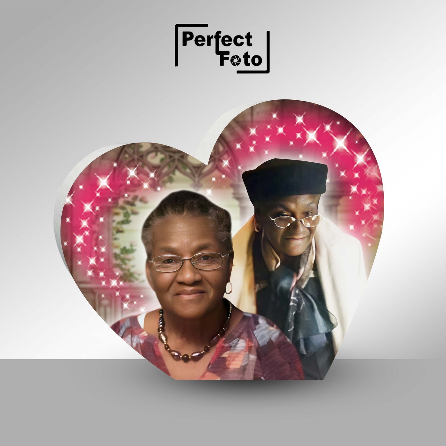 Customized Crystal Sublimation Heart Design 2